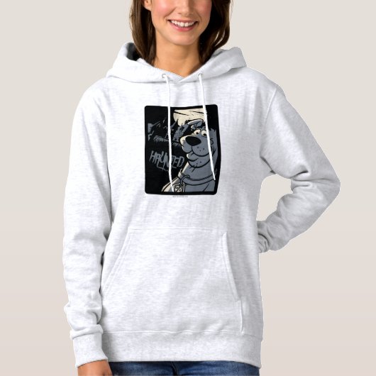 Pull À Capuche Scooby-Doo Noir Haunted Mansion Graphisme (Devant)