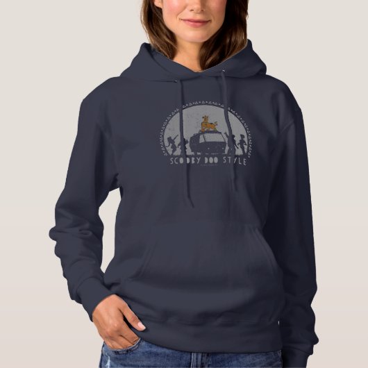 Pull À Capuche Scooby Doo Style Tribal Van Silhouette (Devant)