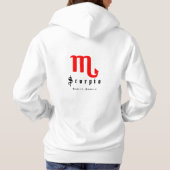 Pull À Capuche Scorpio signe zodiaque (Dos)