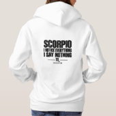 Pull À Capuche Scorpio Zodiac Sign (Dos)