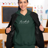 Pull À Capuche Script Enseignant de Petits Humains