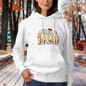 Pull À Capuche Script Rétro Merci Grateful Blessé Personnaliser