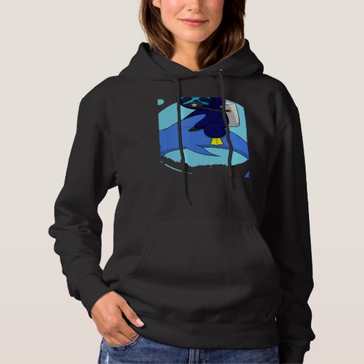Pull À Capuche Scuba Diving Snorkeling Sloth Lazy Tired Dive Slee (Devant)