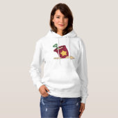 Pull À Capuche Seau de sable rouge avec étoile et pelle (Devant entier)