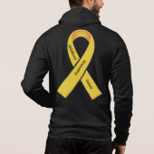 Pull À Capuche Sensibilisation au cancer chez les enfants (Dos)