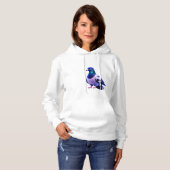Pull À Capuche Sérénité de la colombe paisible (Devant entier)