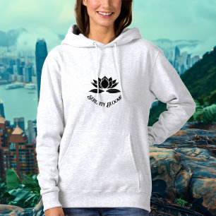 Pull À Capuche Sérénité fleurit – Conception de fleur de lotus