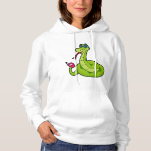 Pull À Capuche Serpent avec lunettes de soleil & Réserver