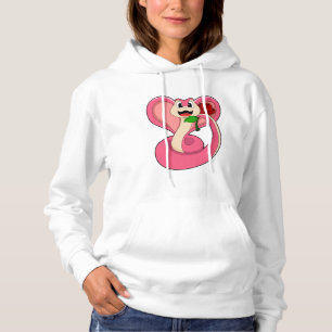 Pull À Capuche Serpent avec Rose