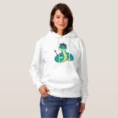 Pull À Capuche Serpent comme peintre avec pinceau (Devant entier)