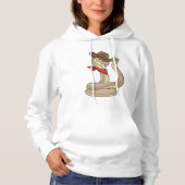 Pull À Capuche Serpent en cowboy avec Écharpe (Devant)