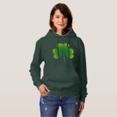 Pull À Capuche Shamrock de la Saint Patrick (Devant entier)