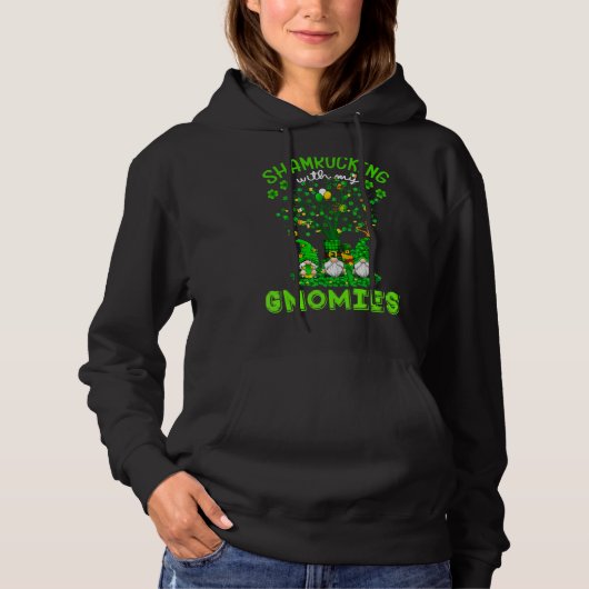 Pull À Capuche Shamrocking Avec Mes Gnomies Jour de la Saint Patr (Devant)