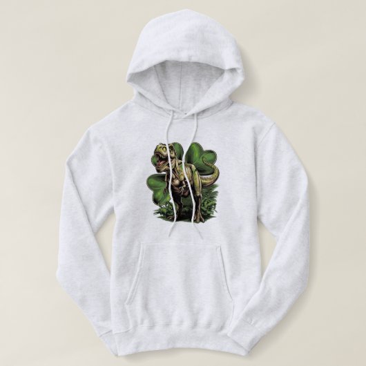 Pull À Capuche Shamrockosaurus Rex (Design devant)