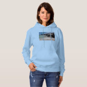 Pull À Capuche Shell Island Rocks And Waves Sweat-shirt pour femm (Devant entier)