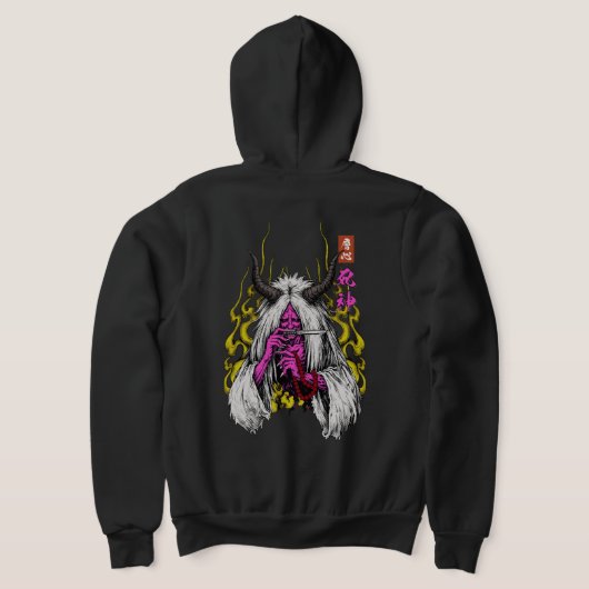 Pull À Capuche Shinigami Death Spirit Japanese Demon Double Print (Couchage Retour)