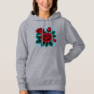 Pull À Capuche Shocking Roses pour femmes