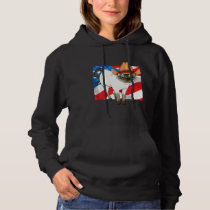 Pull À Capuche Siamese Chat Merica 4 juillet Patriotique Américai