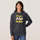 Pull À Capuche "S'Il Vous Plaît, Pas De Bullies" Mignonne Concept (Devant entier)