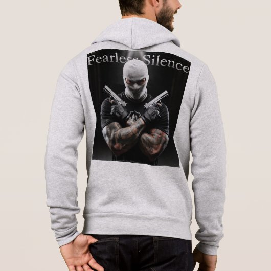 Pull À Capuche Silence sans peur (Dos)