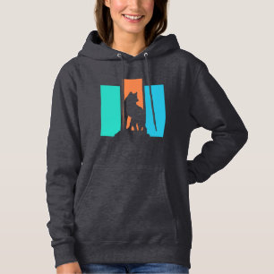 Pull À Capuche Silhouette d'animal loup à l'extérieur nature