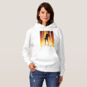 Pull À Capuche Silhouette de danse vibrant Art Pop (Devant entier)