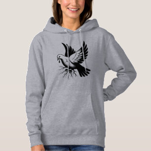 Pull À Capuche silhouette d'un oiseau, T-shirt
