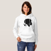 PULL À CAPUCHE SILHOUETTE FEMME AFRO GRAPHIQUE AVEC AFRO PICK (Devant entier)