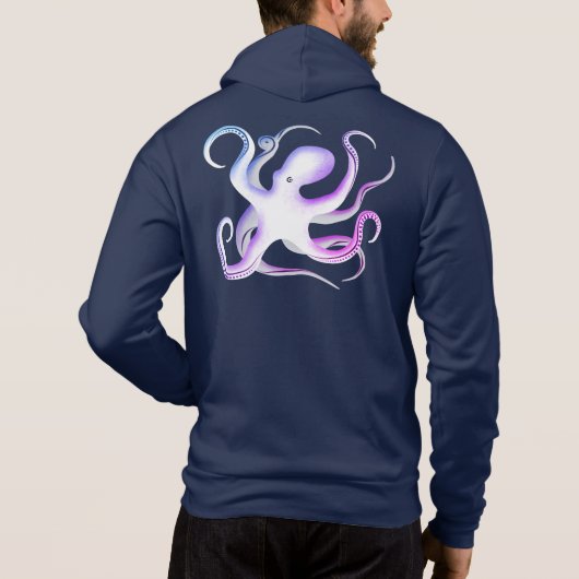 Pull À Capuche Silhouette octopus (Dos)