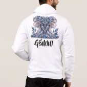 Pull À Capuche Silver Crystal Gémeaux | Luxury Collection (Dos)