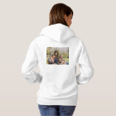 Pull À Capuche simple minimum ajouter votre texte photo noël hott (Dos entier)
