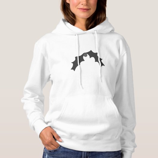 Pull À Capuche simple minimum ajouter votre texte photo noël hott (Devant)
