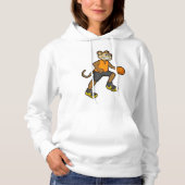Pull À Capuche Singe au basketball (Devant)
