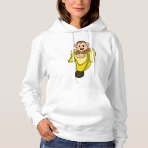 Pull À Capuche Singe avec écorce de banane