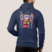 Pull À Capuche **Skeleton Santa Party – Funny 3D Christmas Skelet (Dos)