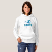 Pull À Capuche Ski Papa - Glacière que papa normal Design (Devant entier)
