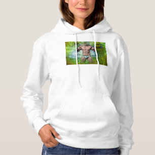 Pull À Capuche SlipperyJoe's blanc musculaire sexy homme speedo n