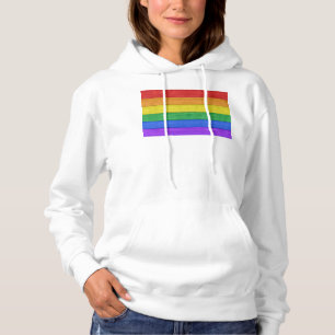 Pull À Capuche SlipperyJoe's classique arc-en-ciel tactile artisa