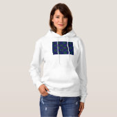 Pull À Capuche SlipperyJoe's Hanukkah rangées vertes Étoiles de D (Devant entier)