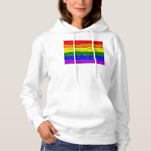 Pull À Capuche SlipperyJoe's rainbow pride couleurs liquide brill