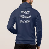 Pull À Capuche Slogan Domocratique Personnaliser le texte sur BLU (Dos)