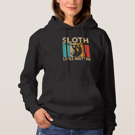 Pull À Capuche Sloth Pour Hommes Femmes Lazy Sloth Animal (Devant)
