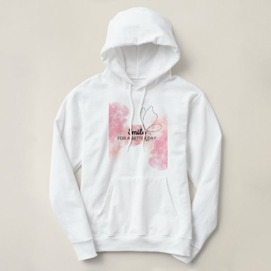 Pull À Capuche Smile For A Better Day Women Hoodie (Design devant)