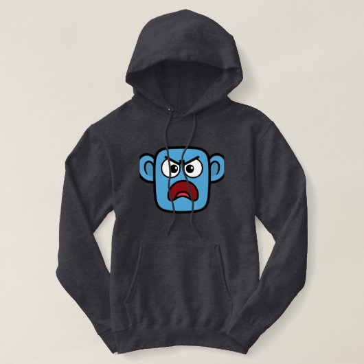 Pull À Capuche Smilo Angry Face Hoodi (Design devant)