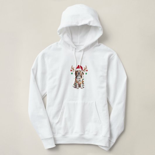 Pull À Capuche "Soeur de Noël Beagle" (Design devant)