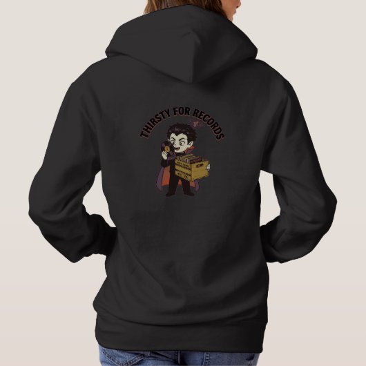 Pull À Capuche Soif de disques (Dos)
