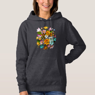 Pull À Capuche Soins floraux - Hommage floral aux infirmières