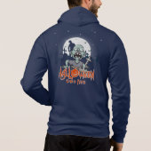 Pull À Capuche Soirée Zombie Halloween | Homme zip intégral (Dos)
