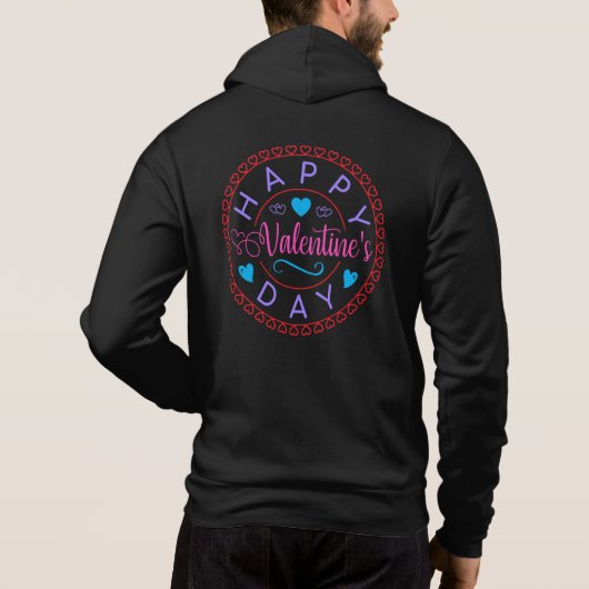 Pull À Capuche Sois Ma Saint-Valentin Pour Toujours-83419 (Dos)