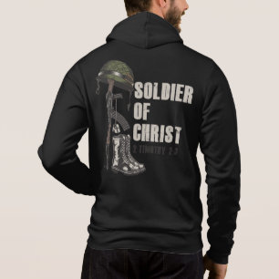 Pull À Capuche Soldat de Jésus Christ Foi de l'Armée chrétienne